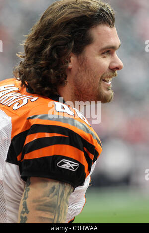 Cincinnati Bengals long snapper Clark Harris tosses a football to a fan  before the AFC championship NFL football game against the Kansas City Chiefs,  Sunday, Jan. 30, 2022, in Kansas City, Mo. (