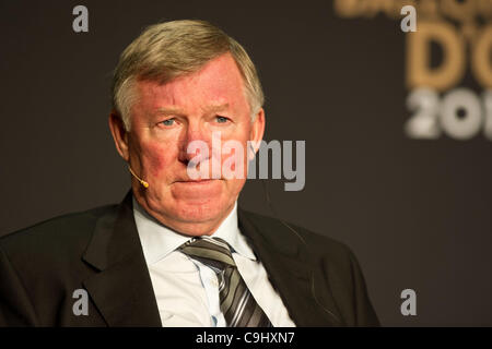 Sir Alex Ferguson, JANUARY 9, 2012 - Football / Soccer : World Coach of the Year for Men's football nominees press conference during the FIFA Ballon d'Or 2011 Gala at Kongresshaus in Zurich, Switzerland. (Photo by Enrico Calderoni/AFLO SPORT) [0391] Stock Photo