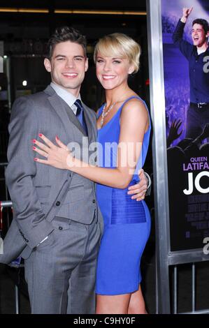 Jeremy Jordan, Ashley Spencer at arrivals for JOYFUL NOISE Premiere, Grauman's Chinese Theatre, Los Angeles, CA January 9, 2012. Photo By: Elizabeth Goodenough/Everett Collection Stock Photo