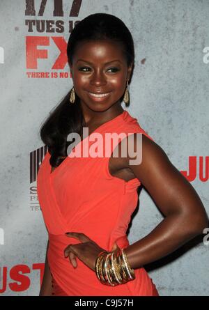 Erica Tazel at arrivals for JUSTIFIED Season 3 Premiere, Directors Guild of America (DGA) Theater, Los Angeles, CA January 10, 2012. Photo By: Dee Cercone/Everett Collection Stock Photo