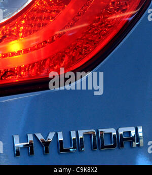 Hyundai Motor Manufacturing Czech (HMMC) plant in Nosovice, Czech Republic, started production of Hyundai i30 on January 17, 2012. (CTK Photo/Jaroslav Ozana) Stock Photo