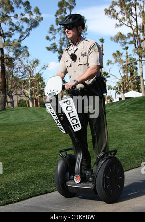 US POLICEMAN ON A SEGWAY HUMANA CHALLENGE PRO AM LA QUINTA CALIFORNIA USA 21 January 2012 Stock Photo