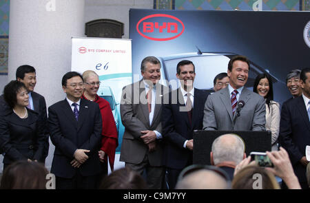 Wang Chuanfu, chairman of Chinese manufacturer BYD Auto Company Limited (Credit Image: Ringo Chiu/ZUMAPRESS.com) Stock Photo