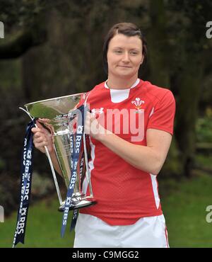 THE HULINGHAM CLUB, LONDON, UK, Wednesday  25/01/2012. Rachel Taylor of Wales. RBS 6 Nations Rugby Launch. Stock Photo