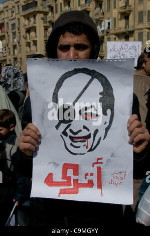 Cairo, Egypt. 24th Jan, 2012. Egyptian 1st anniversary revolution, Tahrir square Cairo Stock Photo