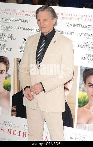 London, United Kingdom 31/01/2012 Viggo Mortensen attends the gala premiere of 'A Dangerous Method' at the Crystal Room at The May Fair Hotel in London. (Photo Credit: Photobeat Images/Alamy) Stock Photo