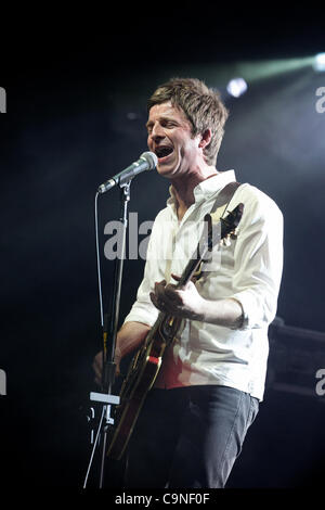 Noel Gallagher and the High Flying Birds performing at Big Day Out, Melbourne, January 29, 2012. Stock Photo