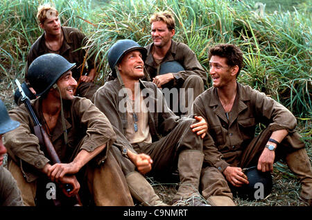 Jan. 1, 2011 - A12241ADH.''THE THIN RED LINE''.ADRIEN BRODY, WOODY HARRELSON, AND.SEAN PENN. SUPPLIED BY (Credit Image: © Globe Photos/ZUMAPRESS.com) Stock Photo