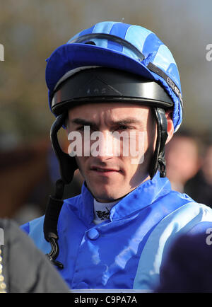 DANIEL TUDHOPE JOCKEY SOUTHWELL RACECOURSE SOUTHWELL ENGLAND 02 February 2012 Stock Photo