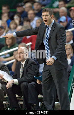 Feb. 11, 2012 - Cleveland, Ohio, U.S - Butler head coach Brad Stevens on the sideline during the second half against Cleveland State.  The Butler Bulldogs defeated the Cleveland State Vikings 52-49 in the game played at the Wolstein Center in Cleveland, Ohio. (Credit Image: © Frank Jansky/Southcreek Stock Photo