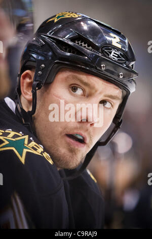 Feb. 12, 2012 - Dallas, Texas, US - Dallas Stars Defenseman Nicklas Grossman (2) during action between the Dallas Stars and LA Kings.  LA defeats Dallas 4-2 at the American Airlines Center. (Credit Image: © Andrew Dieb/Southcreek/ZUMAPRESS.com) Stock Photo