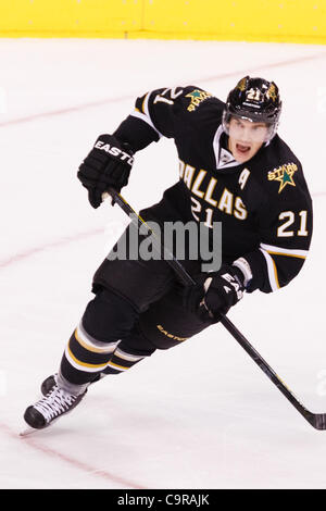 Feb. 12, 2012 - Dallas, Texas, US - Dallas Stars Forward Loui Eriksson (21) during action between the Dallas Stars and LA Kings.  LA defeats Dallas 4-2 at the American Airlines Center. (Credit Image: © Andrew Dieb/Southcreek/ZUMAPRESS.com) Stock Photo