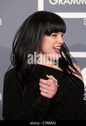 Pauley Perrette on the red carpet of the 54th Annual Grammy Awards at the Staples Center in Los Angeles, California on Sunday, February 12, 2012. ADRIAN SANCHEZ-GONZALEZ/PI Stock Photo