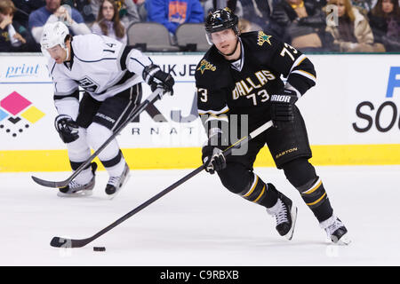 Feb. 12, 2012 - Dallas, Texas, US - Dallas Stars Forward Michael Ryder (73) during action between the Dallas Stars and LA Kings.  LA defeats Dallas 4-2 at the American Airlines Center. (Credit Image: © Andrew Dieb/Southcreek/ZUMAPRESS.com) Stock Photo