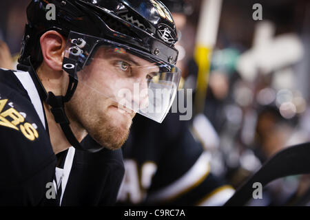 Feb. 12, 2012 - Dallas, Texas, US - Dallas Stars Defenseman Alex Goligoski (33) during action between the Dallas Stars and LA Kings.  LA defeats Dallas 4-2 at the American Airlines Center. (Credit Image: © Andrew Dieb/Southcreek/ZUMAPRESS.com) Stock Photo