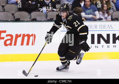 Feb. 12, 2012 - Dallas, Texas, US - Dallas Stars Forward Loui Eriksson (21) during action between the Dallas Stars and LA Kings.  LA defeats Dallas 4-2 at the American Airlines Center. (Credit Image: © Andrew Dieb/Southcreek/ZUMAPRESS.com) Stock Photo