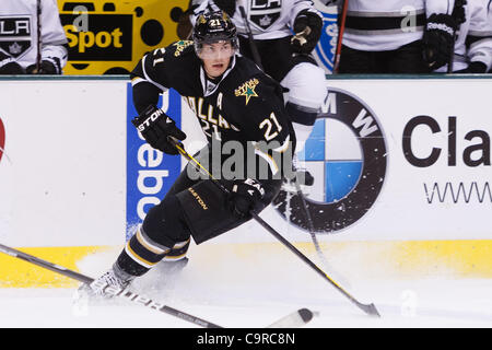 Feb. 12, 2012 - Dallas, Texas, US - Dallas Stars Forward Loui Eriksson (21) during action between the Dallas Stars and LA Kings.  LA defeats Dallas 4-2 at the American Airlines Center. (Credit Image: © Andrew Dieb/Southcreek/ZUMAPRESS.com) Stock Photo