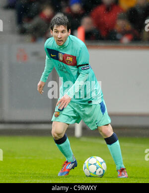 Soccer, UEFA Champions League, Leverkusen vs. FC Barcelona 1:3 --- Lionel Messi Stock Photo
