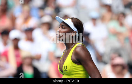 Jan 21, 2010 - Melbourne, Victoria, Australia - Tennis player VENUS WILLIAMS (USA) defeated Sybille Bammer (Credit Image: Marianna Day Massey/ZUMAPRESS.com) Stock Photo