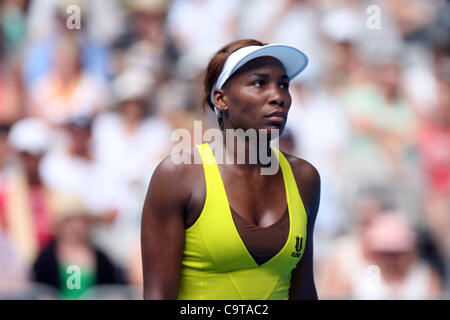 Jan 21, 2010 - Melbourne, Victoria, Australia - Tennis player VENUS WILLIAMS (USA) defeated Sybille Bammer (Credit Image: Marianna Day Massey/ZUMAPRESS.com) Stock Photo