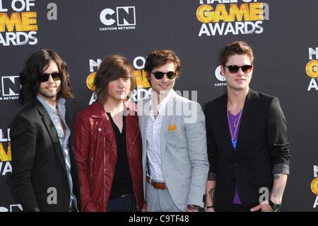 Hot Chelle Rae at arrivals for 2nd Annual Cartoon Network Hall of Game Awards, Barker Hangar, Santa Monica, CA February 18, 2012. Photo By: Elizabeth Goodenough/Everett Collection Stock Photo