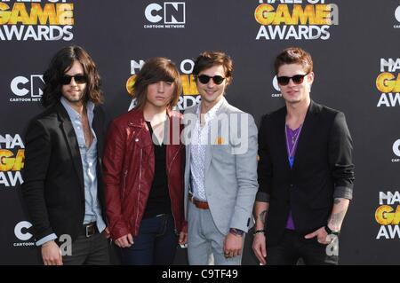 Hot Chelle Rae at arrivals for 2nd Annual Cartoon Network Hall of Game Awards, Barker Hangar, Santa Monica, CA February 18, 2012. Photo By: Elizabeth Goodenough/Everett Collection Stock Photo