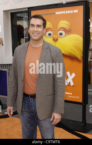 Feb. 19, 2012 - Hollywood, California, U.S. - Rob Riggle during the premiere of the new movie from Universal Pictures THE LORAX, held at Universal Studios City Walk, on February 19, 2012, in Los Angeles.(Credit Image: Â© Michael Germana/Globe Photos/ZUMAPRESS.com) Stock Photo