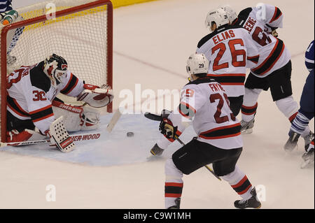 Feb. 21, 2012 - Toronto, Ontario, Canada - New Jersey Devils score on ...