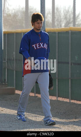 Yu Darvish (Rangers), FEBRUARY 21, 2012 - MLB : New Texas Rangers pitcher Yu Darvish of Japan during the team's spring training in Surprize, Arizona, United States. (Photo by AFLO) Stock Photo