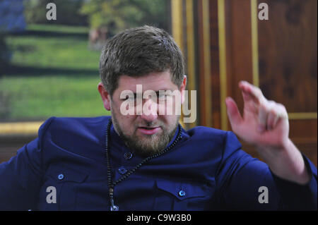 Feb. 6, 2012 - Terrible, Russia - February 06,2912. Pictured: President of Chechnya Ramzan Kadyrov in his office in Grozny city of Chechnya. (Credit Image: © PhotoXpress/ZUMAPRESS.com) Stock Photo