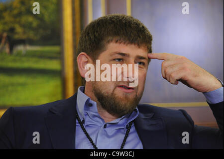 Feb. 7, 2012 - Terrible, Russia - February 06,2912. Pictured: President of Chechnya Ramzan Kadyrov in his office in Grozny city of Chechnya. (Credit Image: © PhotoXpress/ZUMAPRESS.com) Stock Photo