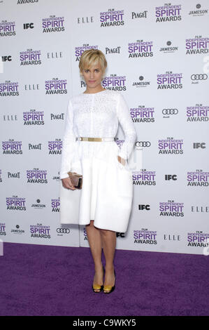 Feb. 25, 2012 - Hollywood, California, U.S. - Judith Godreche during the 2012 FILM INDEPENDENT SPIRIT AWARDS, held on the beach at Santa Monica, California, on February 25, 2012.(Credit Image: Â© Michael Germana/Globe Photos/ZUMAPRESS.com) Stock Photo