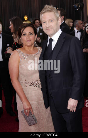 Feb. 26, 2012 - Hollywood, California, U.S. - KENNETH BRANAGH and wife LINDSAY BRUNNOCK arrive on the Oscar red carpet at the 84th Academy Awards, The Oscars, at the Hollywood & Highland Center. Branagh is nominated for Best Actor in a Supporting Role for 'My Week With Marilyn.' (Credit Image: © Lis Stock Photo