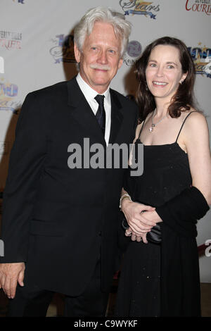 Feb. 25, 2012 - Hollywood, California, U.S. - I15490CHW .22nd Annual ''Night Of 100 Stars'' Academy Awards Viewing Party.Beverly Hills Hotel-Crystal Ballroom, Beverly Hills, CA  .02/26/2012.BRUCE DAVISON AND WIFE MICHELLE DAVISON . 2012(Credit Image: Â© Clinton Wallace/Globe Photos/ZUMAPRESS.com) Stock Photo