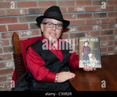 March 2, 2012 - Bethlehem, PA, U.S - Author and reality show star, SHORTY ROSSI, of the hit TV show, ''Pit Boss'' at his book signing and cigar promotion event held at Cigars International in Bethlehem Pa. Rossi the owner and talent manager of, Shortywood Productions, is endorsing the ''Diesel'' cig Stock Photo