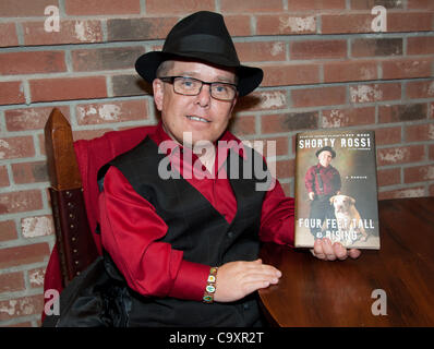 March 2, 2012 - Bethlehem, PA, U.S - Author and reality show star, SHORTY ROSSI, of the hit TV show, ''Pit Boss'' at his book signing and cigar promotion event held at Cigars International in Bethlehem Pa. Rossi the owner and talent manager of, Shortywood Productions, is endorsing the ''Diesel'' cig Stock Photo