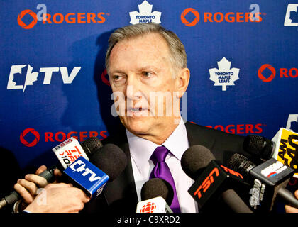 Feb. 6, 2012 - Toronto, Ontario, Canada - Toronto Maple Leaf goaltender ...