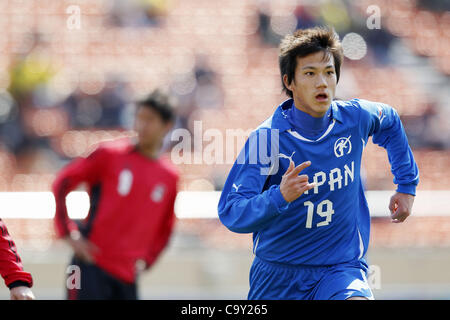 Tsuyoshi Miyaichi (High-school Selection), MARCH 3, 2012 - Football / Soccer : FUJI XEROX Super Cup 2012 Next Generation match between U-18 J.league Selection 3-0 High-school Selection at National Stadium, Tokyo, Japan. (Photo by Yusuke Nakanishi/AFLO SPORT) [1090] Stock Photo