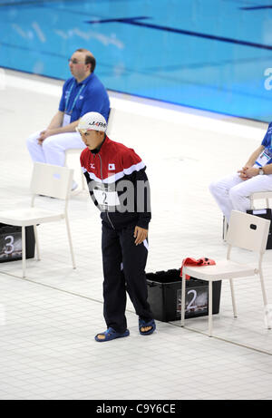 Kanako Watabe (JPN), MARCH 4, 2012 - Swimming : British Gas Swimming Championships 2012 (Selection Trials), Women's Guest 100m Breaststroke Final at London Aquatics Centre in London, United Kingdom. (Photo by Hitoshi Mochizuki/AFLO) Stock Photo