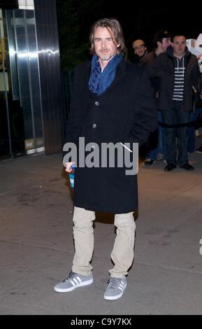 The Cinema Society & People StyleWatch With Grey Goose Host A Screening Of 'Friends With Kids' - outside Arrivals at  SVA Theater. 05.03.2012. New York NY at arrivals for FRIENDS WITH KIDS Premiere, SVA Theatre, New York, NY March 5, 2012. Photo By: Andres Otero/Everett Collection Stock Photo