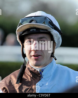 PATRICK MATHERS JOCKEY SOUTHWELL RACECOURSE SOUTHWELL ENGLAND 06 March 2012 Stock Photo