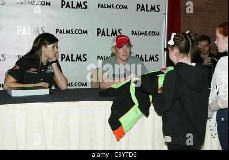 Danica Patrick, Cole Whitt in attendance for JR Motorsports Presents NASCAR Autograph Signing, Palms Casino Resort Hotel, Las Vegas, NV March 9, 2012. Photo By: James Atoa/Everett Collection Stock Photo