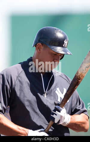 Alex Rodriguez (Yankees), MARCH 6, 2012 - MLB : Alex Rodriguez of the New York Yankees during a spring training game against the Pittsburgh Pirates at McKechnie Field in Bradenton, Florida, United States. (Photo by Thomas Anderson/AFLO) (JAPANESE NEWSPAPER OUT) Stock Photo
