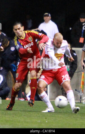 Joel Lindpere (#20) Midfielder for the New York Red Bulls squares off ...