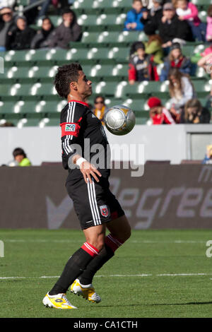 March 18, 2012 - Carson, California, U.S - D.C. United midfielder Marcelo Saragosa #11 during the Major League Soccer game between DC United and the Los Angeles Galaxy at the Home Depot Center. The Galaxy went on to defeat United with a final of 3-1. (Credit Image: © Brandon Parry/Southcreek/ZUMAPRE Stock Photo