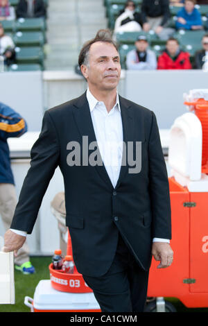 March 18, 2012 - Carson, California, U.S - Los Angeles Galaxy head coach Bruce Arena before the Major League Soccer game between DC United and the Los Angeles Galaxy at the Home Depot Center. The Galaxy went on to defeat United with a final of 3-1. (Credit Image: © Brandon Parry/Southcreek/ZUMAPRESS Stock Photo