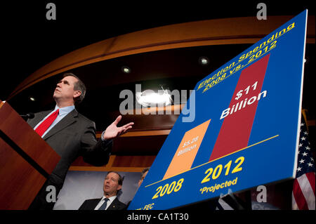 March 21, 2012 - Washington, District of Columbia, U.S. - Senator JEFF MERKLEY (D-OR) speaks to the media during a press conference to announce new legislation ''to blunt the worst effects'' of the Supreme Court's Citizens United v. Federal Election Commission decision on Capitol Hill Wednesday. (Cr Stock Photo