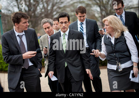 March 21, 2012 - Washington, District of Columbia, U.S. - House Majority Leader ERIC CANTOR (R-VA) announced a $46 billion economic stimulus bill on Capitol Hill Wednesday that would cut taxes for small businesses. (Credit Image: © Pete Marovich/ZUMAPRESS.com) Stock Photo