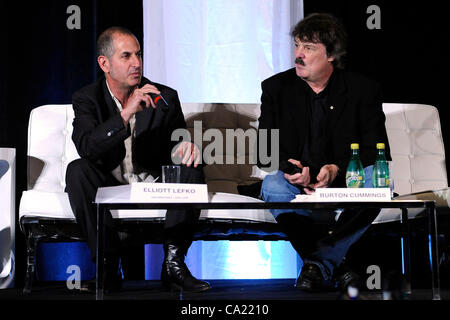 March 22, 2012 - Toronto, Canada - Celebrity Interview with Burton Cummings at the 2012 Slacker Canadian Music Week. Stock Photo