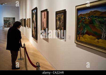 The Tel Aviv Museum of Art recently doubled its exhibition space with a new building by American architect Preston Scott Cohen. On ‘Art Weekend’ the museum hosts a 24-hour marathon. Tel-Aviv, Israel. 22-Mar-2012. Stock Photo